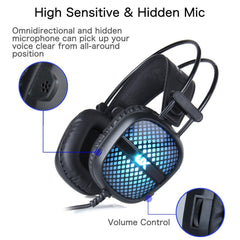 Gaming Headphones 3.5mm USB Wired LED