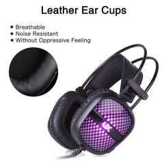 Gaming Headphones 3.5mm USB Wired LED