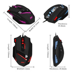 Game Mouse black color with blue light