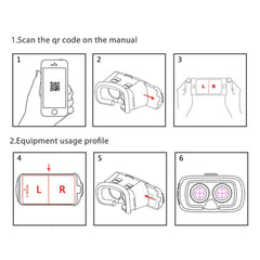 Enhanced 3D HeadMount VR Glasses Immersive