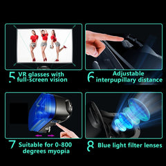 Immersion VR Glasses Full-screen Blue Coated Lens