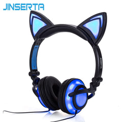 JINSERTA 2020 Cat Ear headphones LED