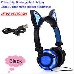 JINSERTA 2020 Cat Ear headphones LED